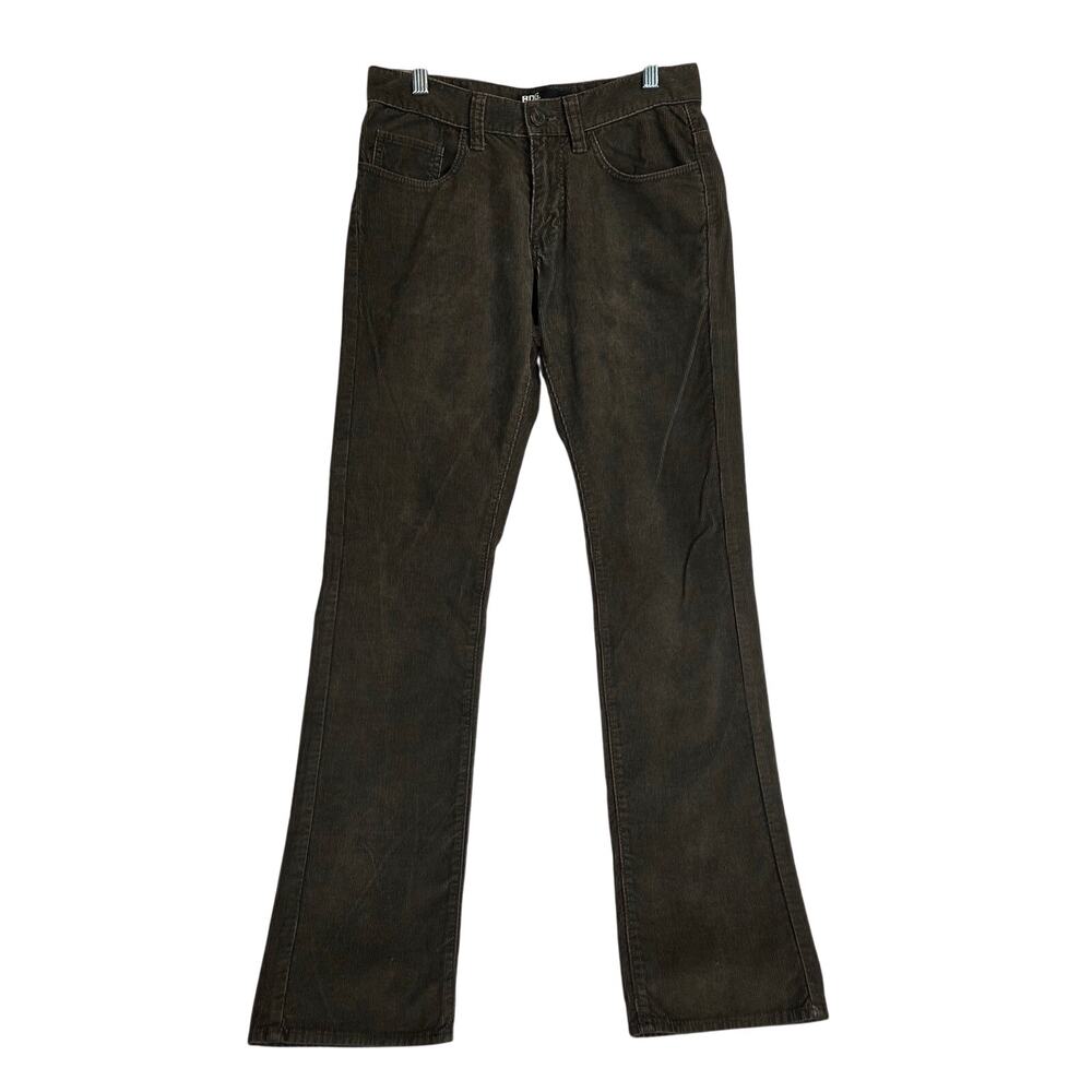 BDG Retro Expresso Brown Corduroy Pant 28 Straight Y2K Mid Rise Minimal Neutral